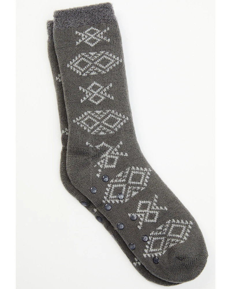 Cody James Men's Gray Southwestern Cozy Socks
