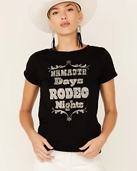 Shyanne Women's Namaste Days & Rodeo Nights Graphic Short Sleeve Tee