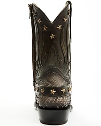 Corral Men's Exotic Python Overlay Short Western Boots - Snip Toe