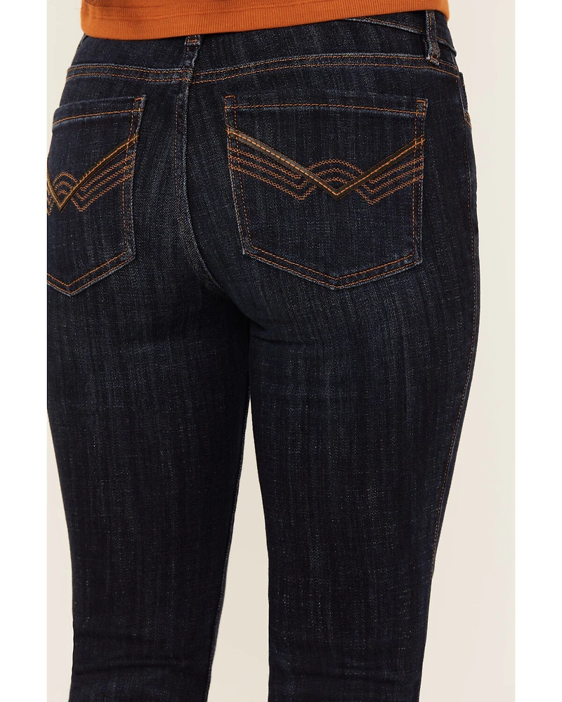 Idyllwind Women's Rebel Mid Rise Bootcut Stretch Denim Jeans