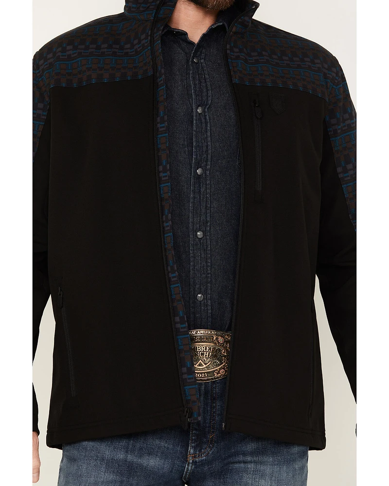 RANK 45® Men's Southwestern Block Print Softshell Jacket - Tall