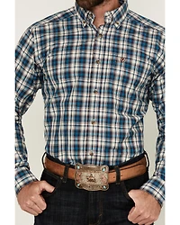 Ariat Men's Parrin Plaid Print Long Sleeve Button-Down Western Shirt