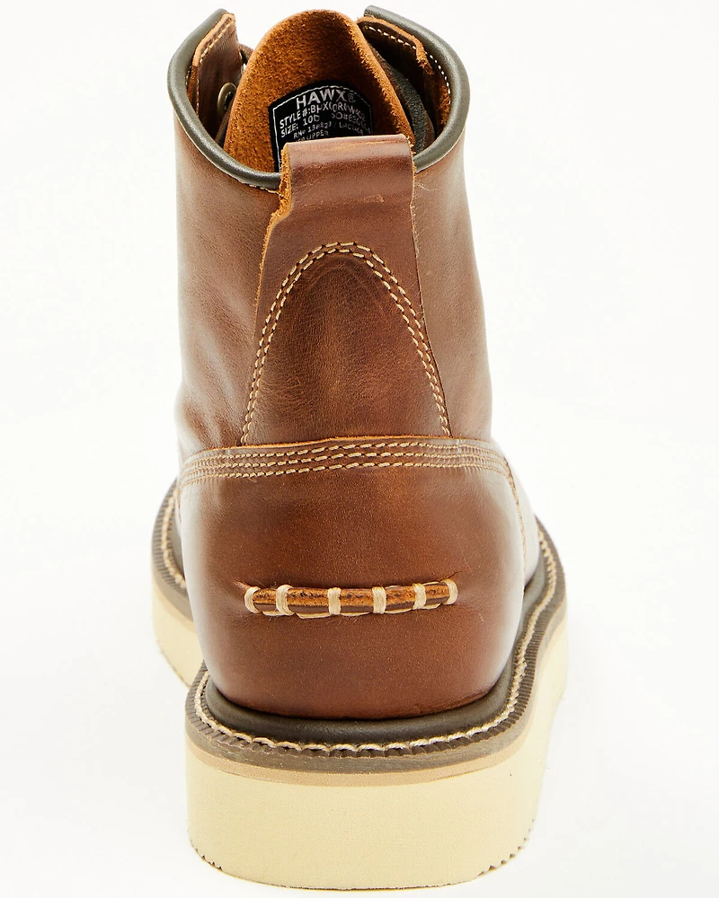 Hawx Men's 6" Lace-Up Moc Work Boots
