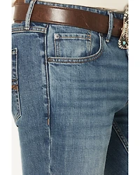 RANK 45® Men's Roadrunner Wash Brock Relaxed Bootcut Performance Stretch Denim Jeans