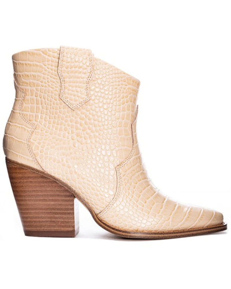 Chinese Laundry Women's Bonnie Croc Print Fashion Booties - Snip Toe