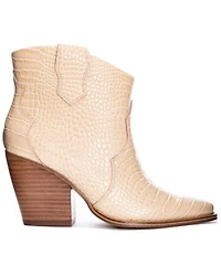 Chinese Laundry Women's Bonnie Croc Print Fashion Booties - Snip Toe