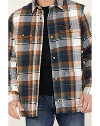 Wrangler Men's Sherpa Lined Flannel Shirt Jacket