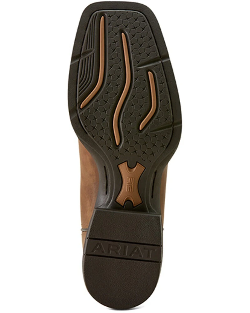 Ariat Men's Sport Steer Skull Performance Western Boots - Broad Square Toe