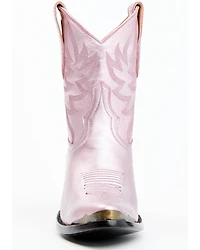 Idyllwind Women's Tickled Pink Metallic Leather Fashion Western Booties - Round Toe