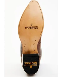 Dan Post Men's Embossed Star & Studded Basketweave Western Leather Boots - Snip Toe