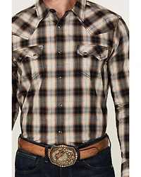 Cody James Men's Desert Nights Plaid Print Long Sleeve Snap Western Shirt