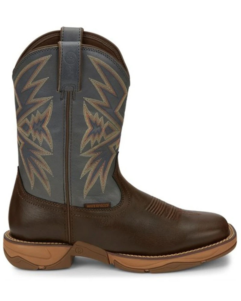 Tony Lama Men's Bartlett Coffee Western Work Boots - Soft Toe
