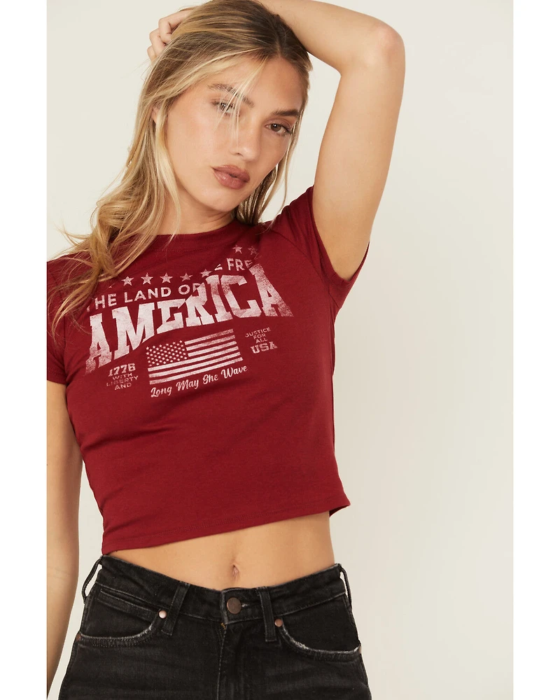 Youth Revolt Women's Land Free Short Sleeve Graphic Tee