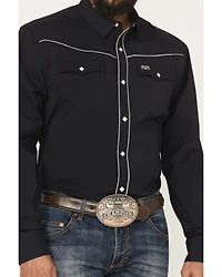 Kimes Ranch Men's Laneboro Solid Long Sleeve Snap Performance Western Shirt