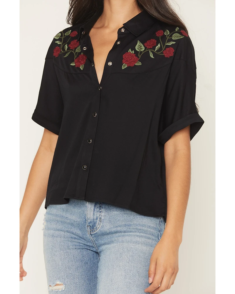 Idyllwind Women's Songwriter Short Sleeve Snap Sateen Western Shirt