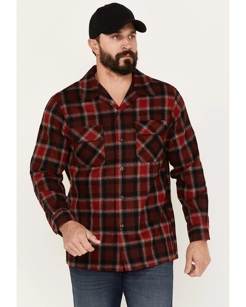 Pendleton Men's Boardshirt Plaid Button Down Long Sleeve Western Shirt