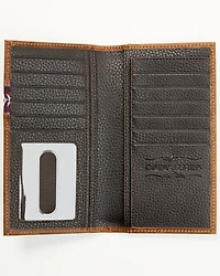 Cody James Men's Leroy Leather Southwestern Woven Inlay Rodeo Wallet