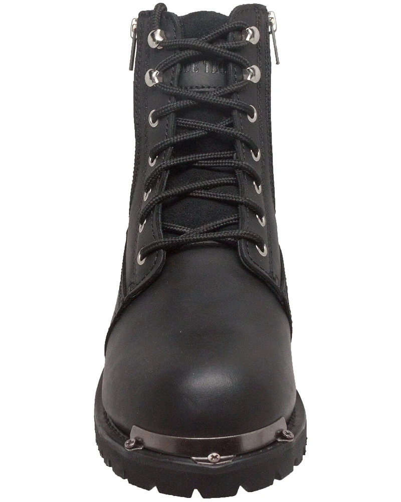 Ad Tec Men's Double Zipper Biker Boots - Soft Toe