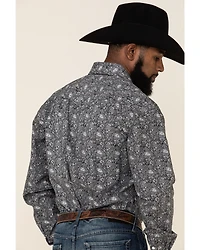 Rough Stock By Panhandle Men's Atalaya Stretch Paisley Print Long Sleeve Western Shirt