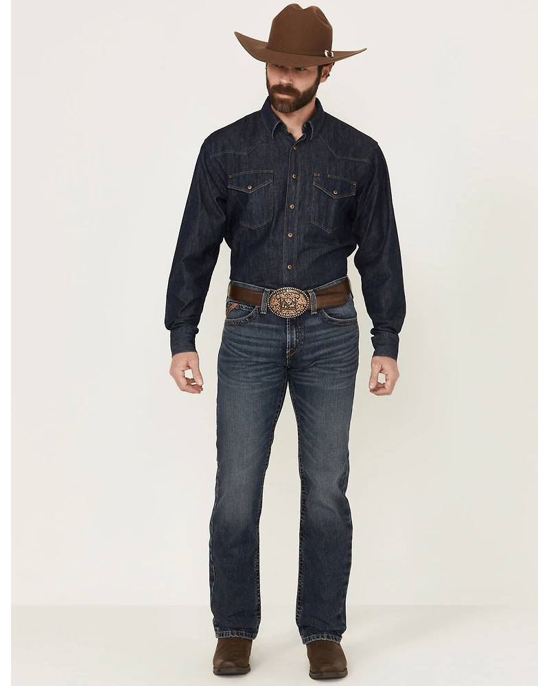 Ariat Men's M7 Keystone Handley Medium Wash Slim Straight Rigid Denim Jeans