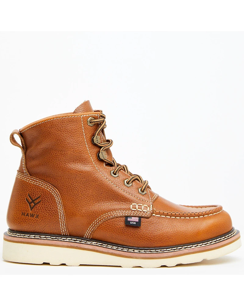 Hawx Men's 6" USA Pitstop Wedge Redesigned Work Boots - Soft Toe