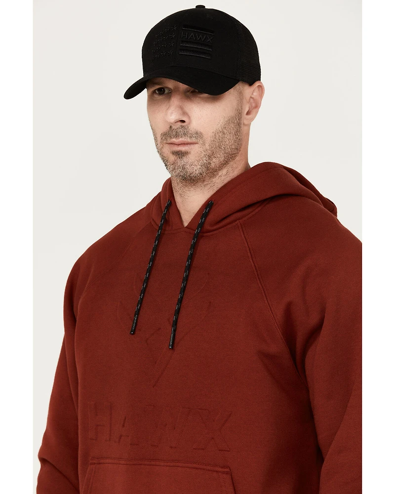 Hawx Men's Embossed Hooded Sweatshirt