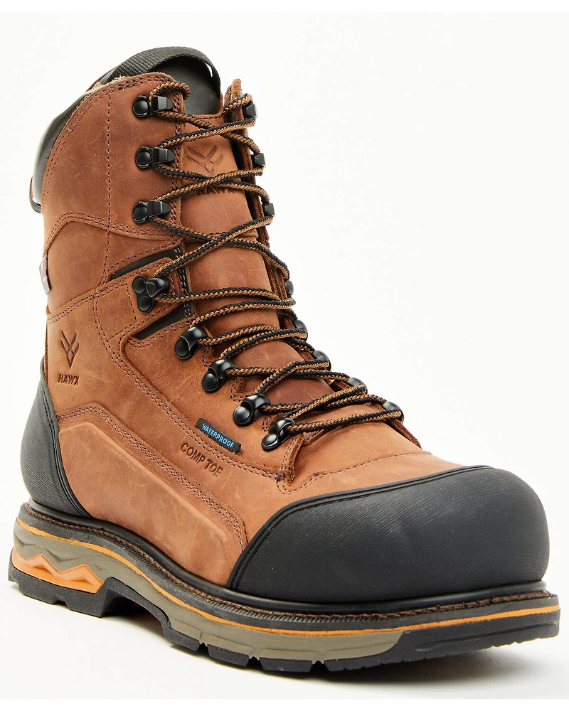 Hawx Men's 8" Enduro Waterproof 800G Insulated Work Boots - Composite Toe