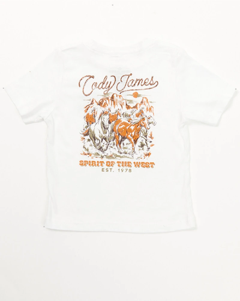 Cody James Toddler Boys' Western Spirit Short Sleeve Graphic T-Shirt