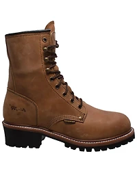 Ad Tec Men's 9" Waterproof Logger Work Boots - Soft Toe