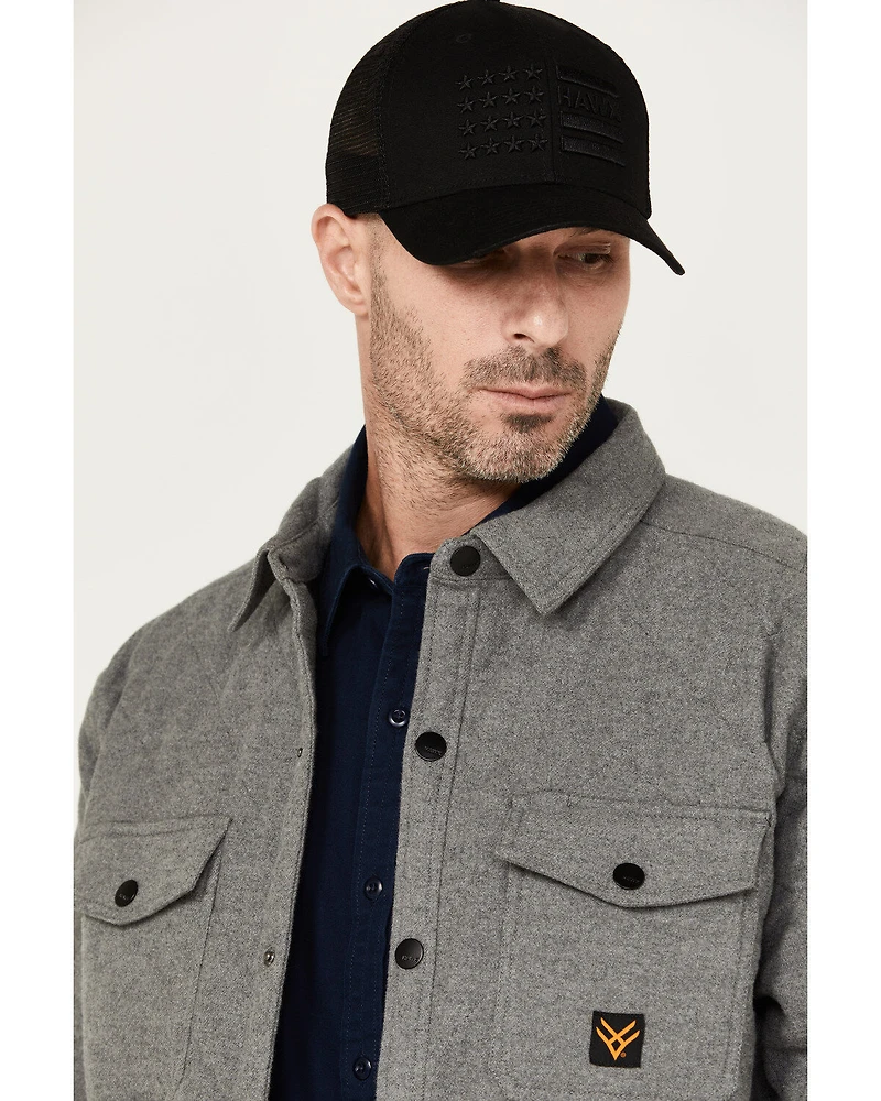Hawx Men's Quilted Flannel Shirt Jacket