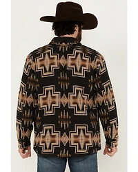 Pendleton Men's Bay City Multicolored Print Snap Sherpa Lined Jacket
