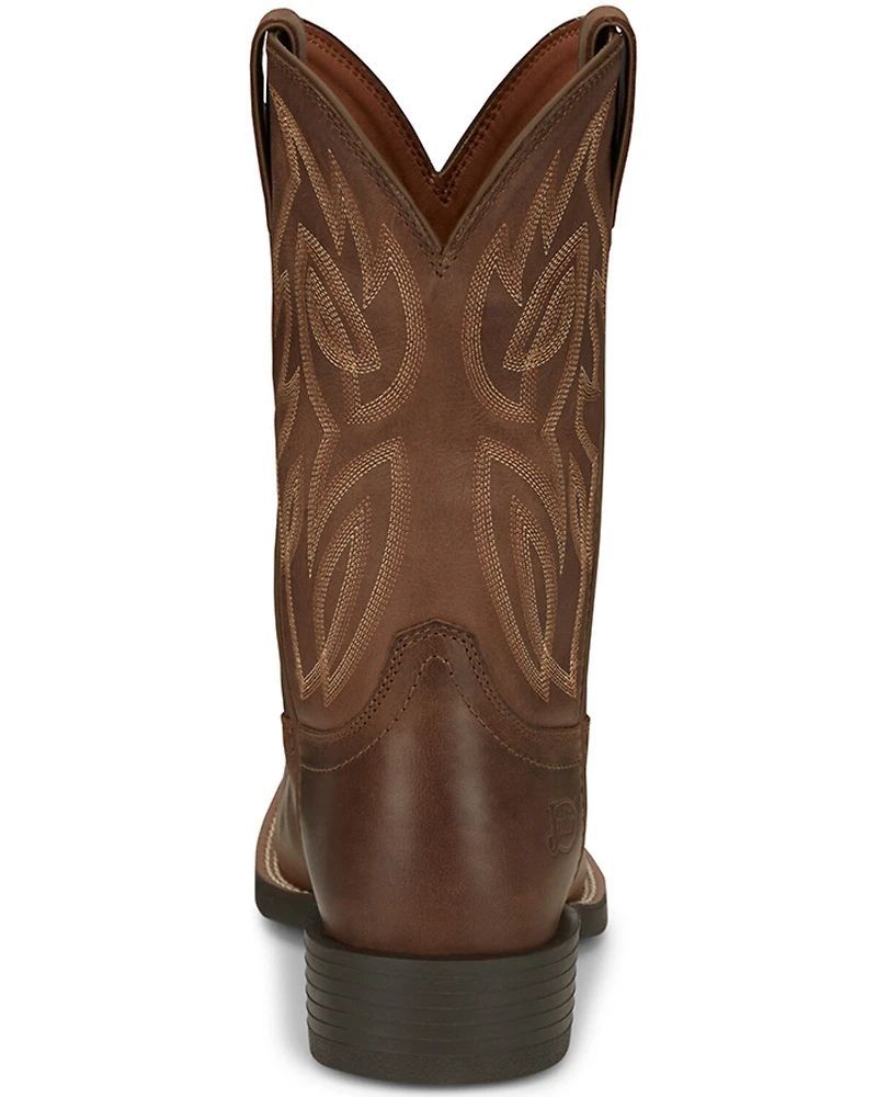 Justin Men's Canter Pull-On Work Boots - Steel Toe