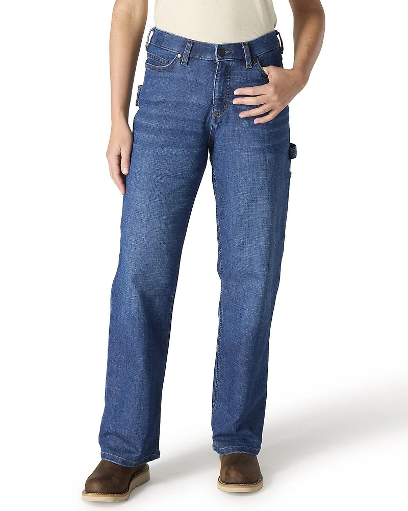 Carhartt Women's Dark Wash Carpenter Denim Jeans