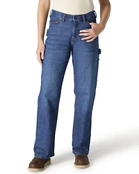 Carhartt Women's Dark Wash Carpenter Denim Jeans