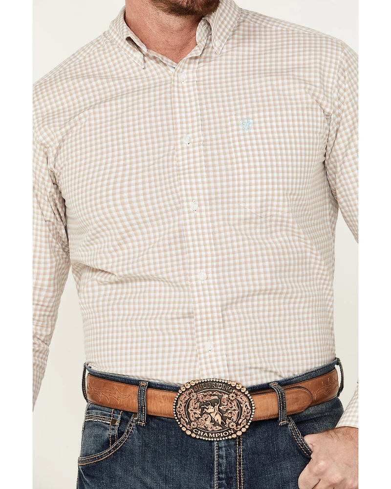 Ariat Men's Pro Series Kiernan Plaid Print Long Sleeve Button-Down Western Shirt