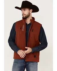 RANK 45® Men's Ralington Embroidered Softshell Vest
