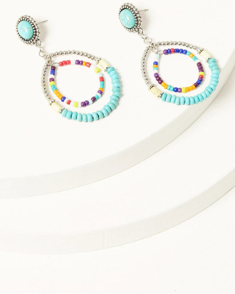 Cowgirl Confetti Women's Beaded Party Mode Earrings