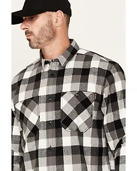 Hawx Men's Christopher Plaid Print Long Sleeve Button-Down Flannel Shirt