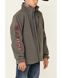 Ariat Boys' Americana Logo 2.0 Zip-Front Softshell Jacket