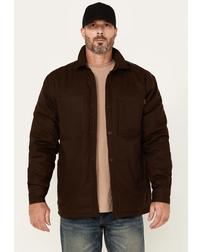 Hawx Men's Oakdale Sherpa Lined Waxed Shirt Jacket
