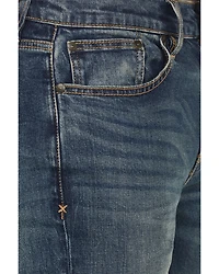 Brothers and Sons Men's Charger Wash Tucker Slim Straight Stretch Denim Jeans