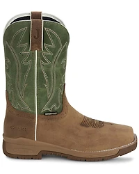 Justin Men's 11" Nitread Waterproof Work Boots  - Nano Composite Toe