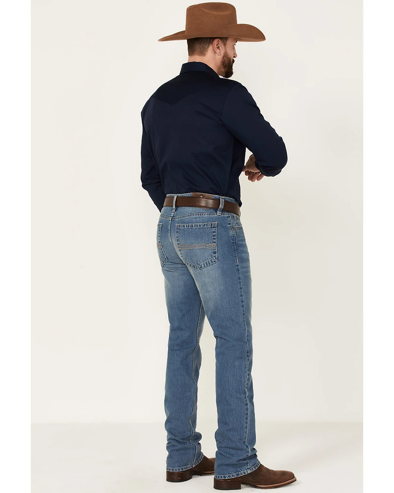 Cody James Men's Roughstock Wash Jackson Slim Straight Rigid Denim Jeans