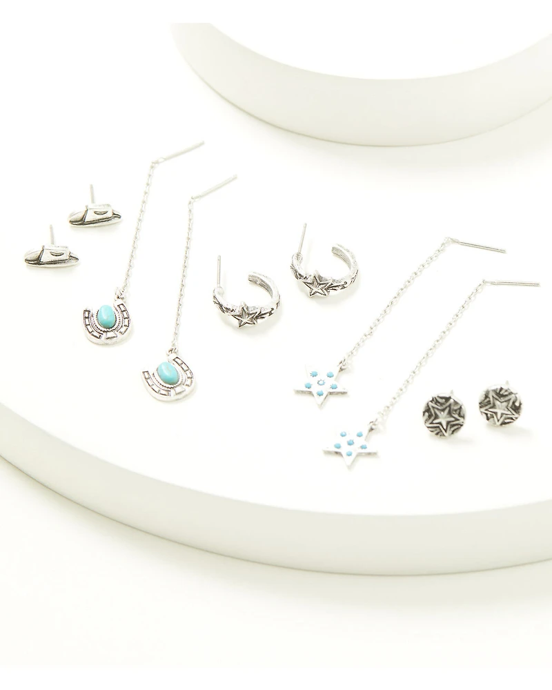 Idyllwind Women's Keller Threader Charms Earring Set - 5 Piece