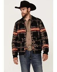 Rock & Roll Denim Men's Southwestern Print Bomber Jacket