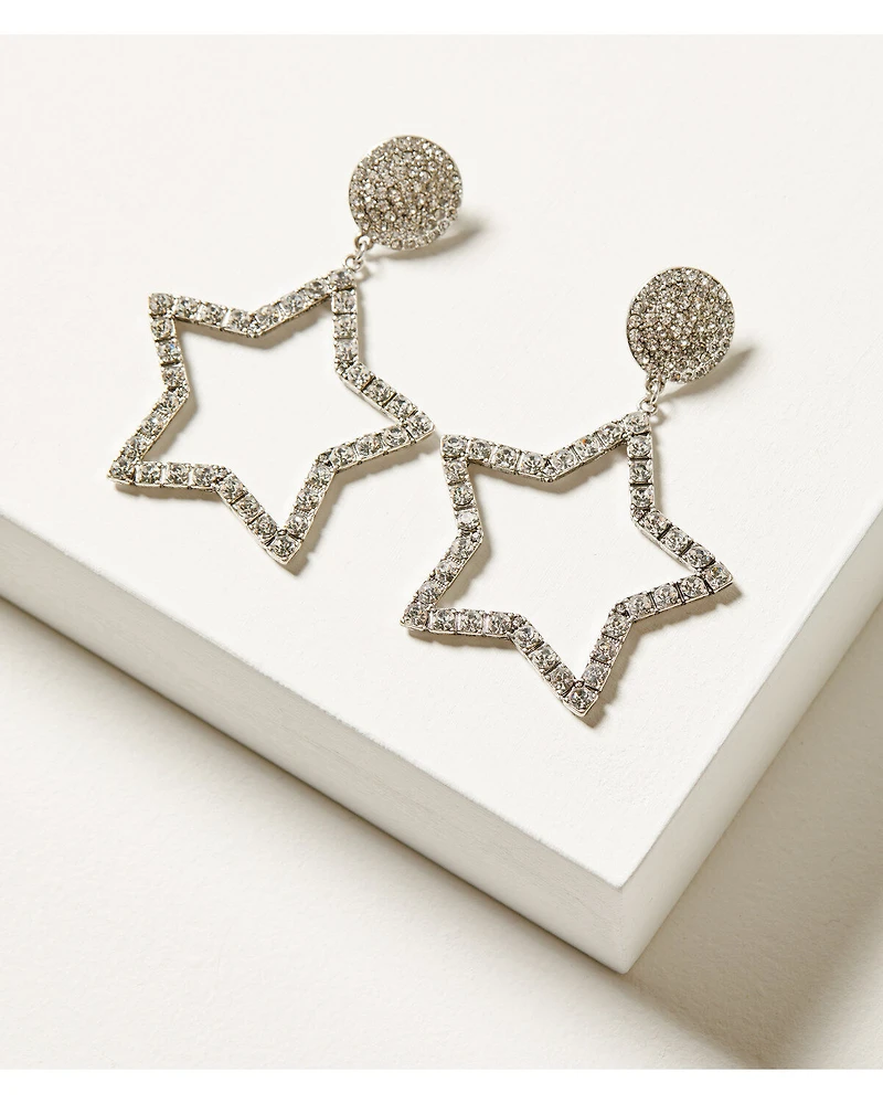 Idyllwind Women's Jeanette Star Rhinestone Earrings