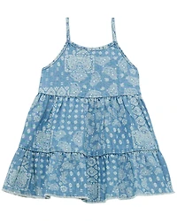 Wrangler Toddler Girls' Bandana Print Denim Dress