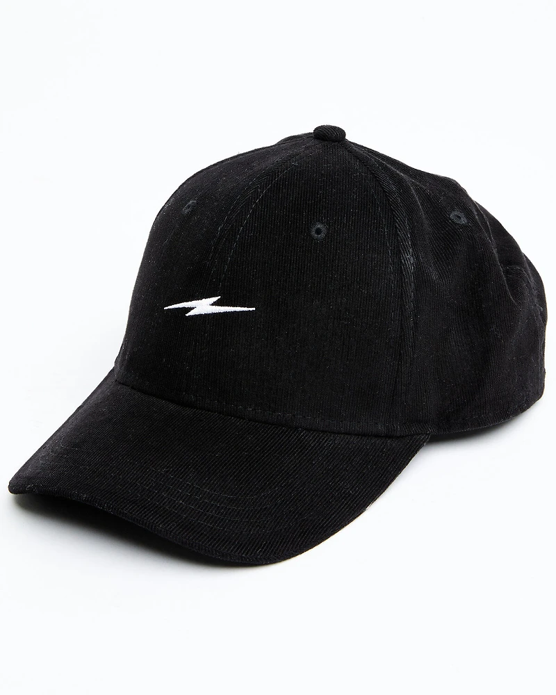 Cleo + Wolf Women's Corduroy Lightning Bolt Embroidered Ball Cap