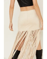 Vocal Women's Fringe Studded Skirt
