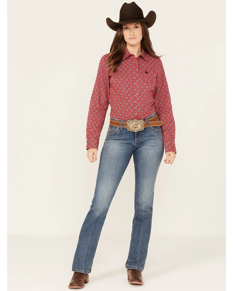 Wrangler Women's Willow Medium Wash Mid Rise Bootcut Ultimate Riding Jeans